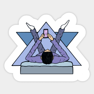 A pose Sticker